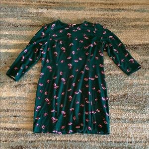 Knee length green dress